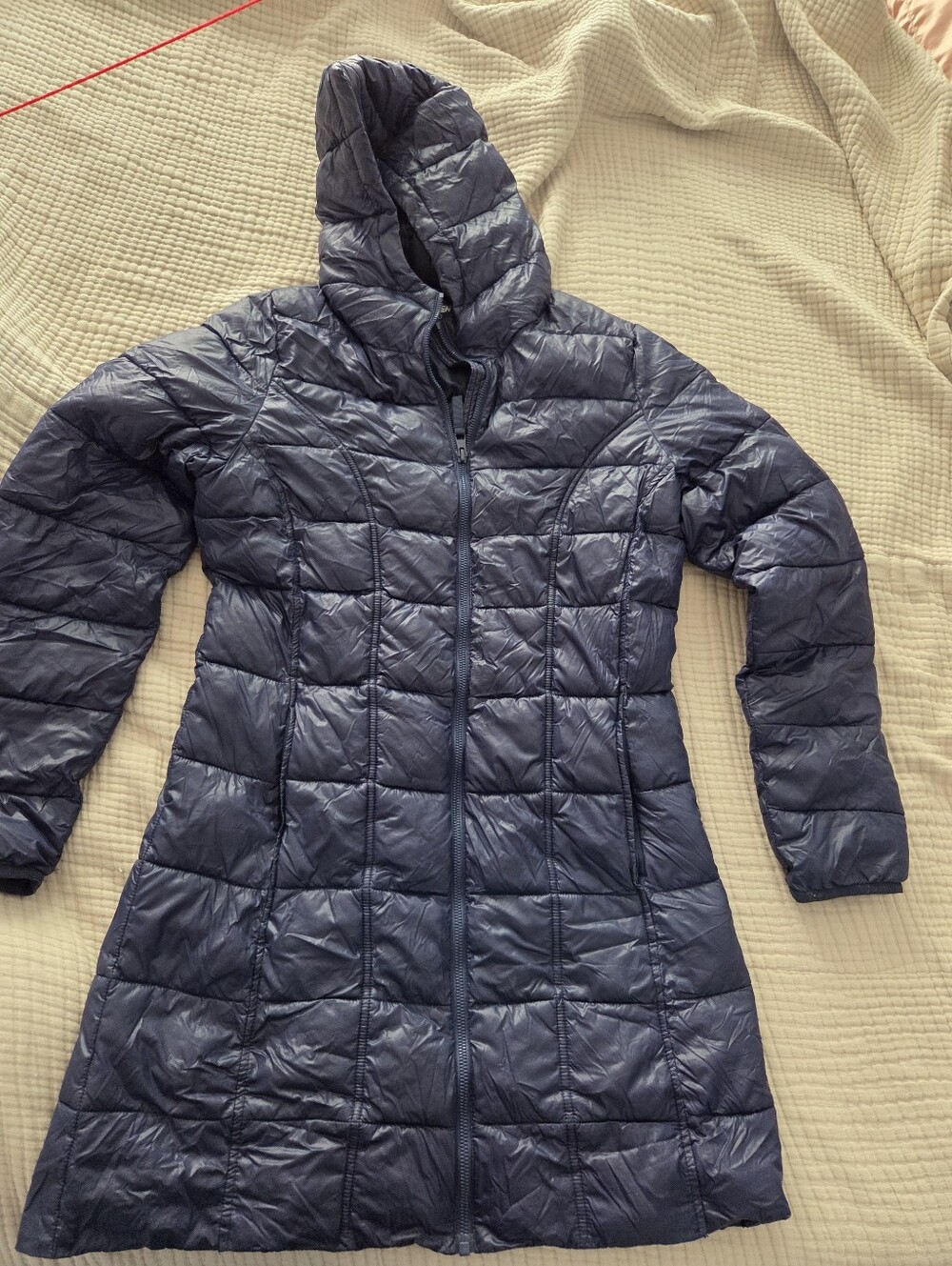 Women’s Lightweight Hooded Puffer Coat - Navy
